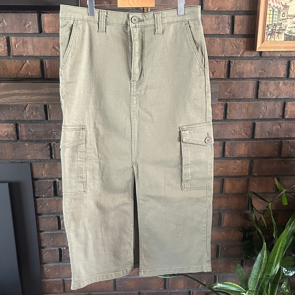 BCBG Cargo Jean Skirt